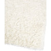 Shag Malibu Shag Area Rug, White, 2'6"x4'