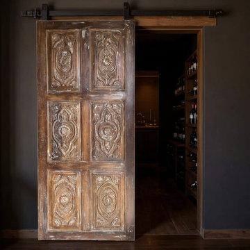 Eclectic Bohemian Ranch Farmhouse Decor: The Art of Rustic Carved Doors