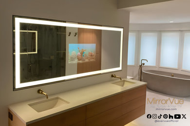 Bathroom - contemporary bathroom idea in Orange County