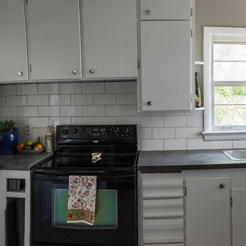 Kitchen Cabinet Refinish and Countertop Replacement