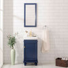 Legion Furniture Dawson Single Sink Vanity, Blue, 18"