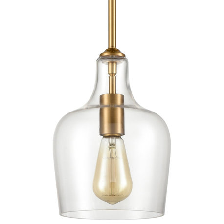 Glass Pendant Light for Kitchen Island, Clear Glass