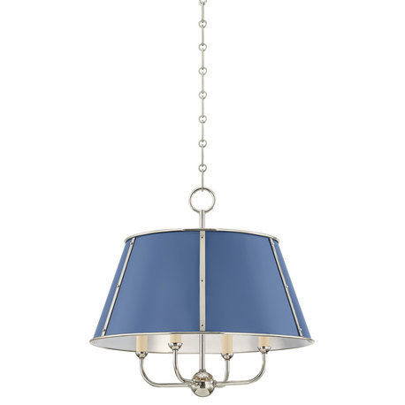 Hudson Valley Lighting Cambridge Chandelier By Mark D. Sikes Soft French Blue