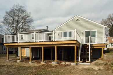 Inspiration for a modern deck remodel in Providence
