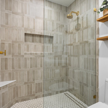 Spanish Contemporary Elegance: Primary Bathroom Remodel