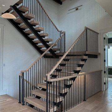 Project #122 | Freestanding Steel & Wood Staircase