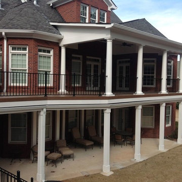 Greek Revival Deck and Patio