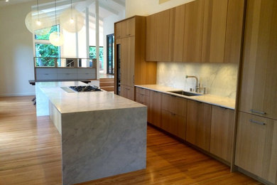 Example of a mid-century modern kitchen design in San Francisco