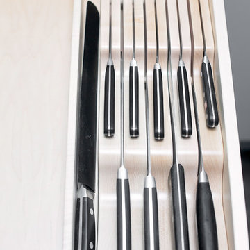 Custom Cutlery Dividers & Drawers to Maximize Small NYC Kitchen