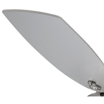MinkaAire Bling Bling 56" 5 Blade Indoor LED Ceiling Fan - Chrome