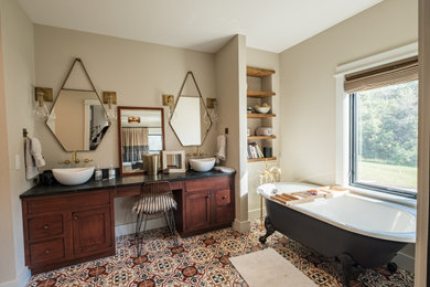 Example of a trendy bathroom design in Other