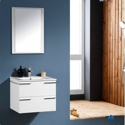 Fresca Cielo White 24 x 19 Modern Bathroom Vanity FVN8114WH - Bath Products