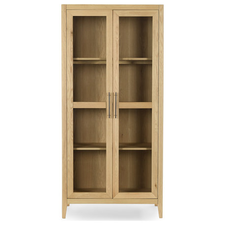 Beechgrove Curio Cabinet, Natural Brown