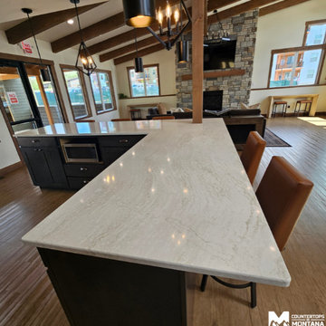 Community Lounge Quartz Kitchen