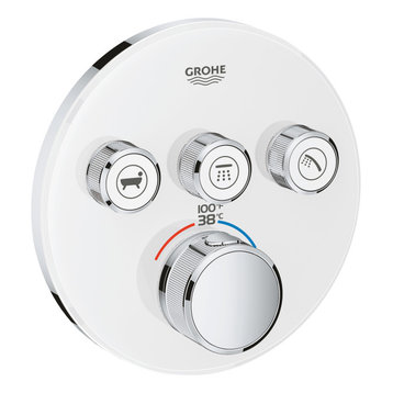 Grohtherm SmartControl Triple Function Thermostatic Trim With Control Module