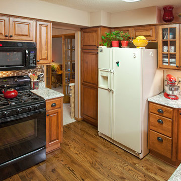 Cabinets refaced in Maple