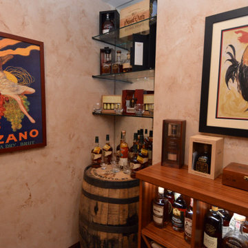 Functional Display Area for Wines and Bourbons Residential Wine Cellar Virginia