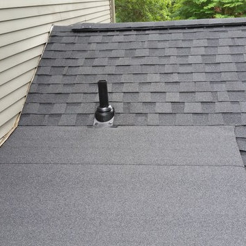Modified Bitumen roof to Architectural Tie In.