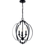 Kichler - Pendant 3-Light - Designed with an intertwined spherical shape and geometrical details, the Voleta(TM) 3-light pendant with Black finish makes a great statement piece, adding visual interest to any room.in.,