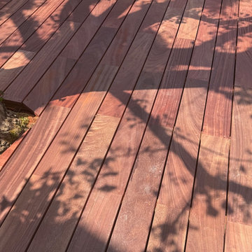 Terrasse en Padouk — Pose sur structure bois à La Wantzenau