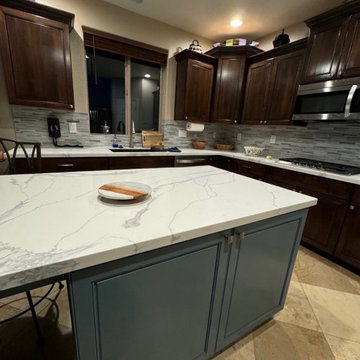 Stain and Paint Kitchen Reface