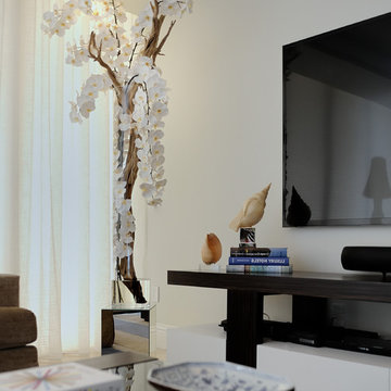 Emilio Robba Phala Orchid in 55" Glass Cylinder