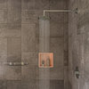 AB9547 Polished Chrome Wall Mounted Glass Shower Shelf Bathroom Accessory