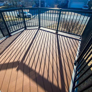 Small Entrance Deck with Black Railings – Nova Scotia, Canada