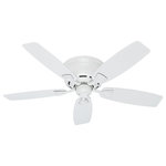 Hunter - Hunter Sea Wind - 48 Inch Ceiling Fan, White Finish - Hunter combines 19th century craftsmanship with 21st century design and technology to create ceiling fans of unmatched quality, style, and whisper-quiet performance. Using the finest materials to create stylish designs, Hunter ceiling fans work beautifully in today's homes and can save up to 47% on cooling costs!