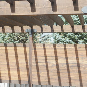 deck fix and Tongue and groove wall pergola