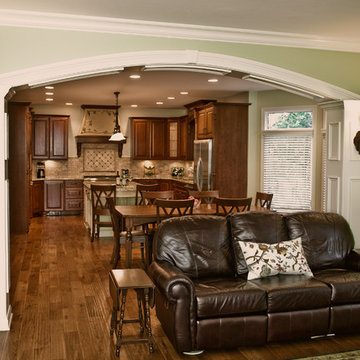 Indianapolis Tuscan Themed Kitchen and First Floor Remodel