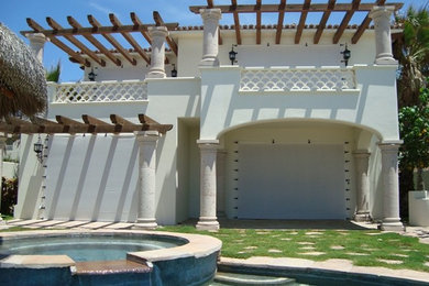 Example of a huge exterior home design in Miami