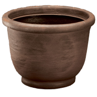 Agave Modern Round Pot for Indoors & Outdoors - 21'' (Rust)