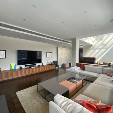 Loft media room