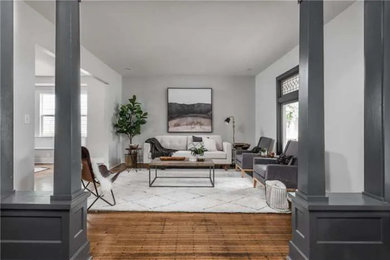 Inspiration for a living room remodel in Indianapolis