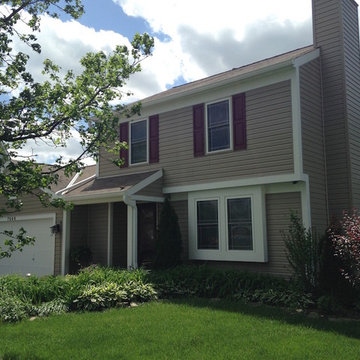 Alside Odyssey Plus Siding (5" Dbl Dutch, Tuscan Clay) w/ Matching Gable Vents