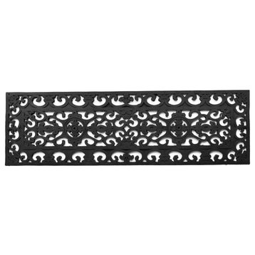 Imports Decor Rubber Stair Mat Square With Black Finish 801RBM