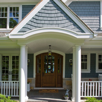 Stone and Cedar Shingle Geneva Lakefront Family Retreat