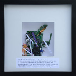 Bad Dog! Bite, Bytes & Totally Chewed UP - Mixed Media Art
