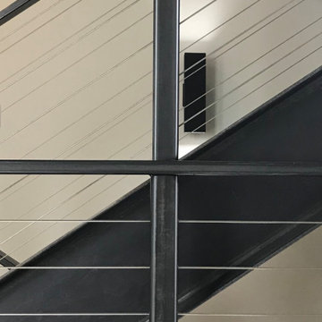 Vertical post alignment across three floors