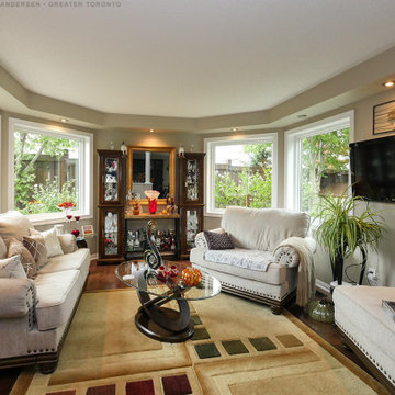 New Windows in Wonderful Living Room - Renewal by Andersen Ontario
