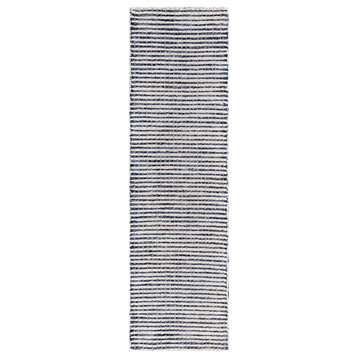 Safavieh Abstract Collection, ABT853 Rug, Blue/Ivory, 2'3"x8'
