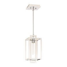 Craftmade Cubic 1 Light Mini Pendant, Chrome