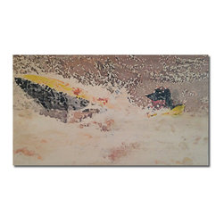 Rustic Wall Art - Kayaker #2, 11" x 19" On MDF - Artwork