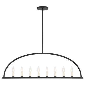 Crystorama ABB-3007-BK 8 Light Chandelier in Black