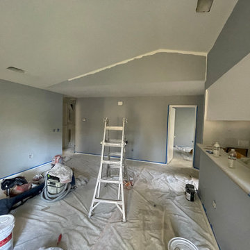 Condo Facelift, paint, smooth ceiling, can lights