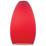 Access Lighting - Access Lighting 23112-RED Accessory-Glass Shade-5.5 Inches Wide by 9 Inches Tall - Assembly Required: Yes