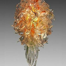 Abadin Blown Glass Chandelier - Chandeliers