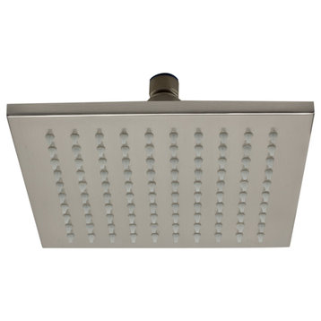 ALFI brand LED8S-BN Brushed Nickel 8" Square Multi Color LED Rain Shower Head