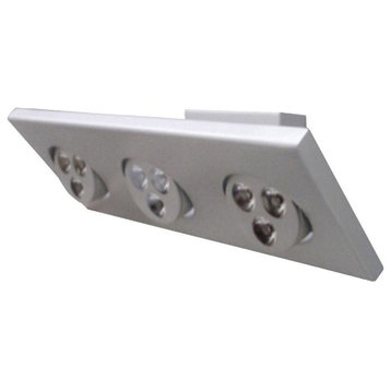 Zella LED 3-Light Wall Sconce in Silver  3 Sets